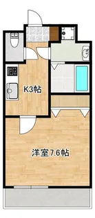 クロノス47黒髪【1階】の間取り