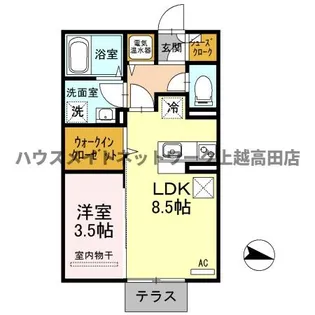 グランファミーユ B【1階】の間取り