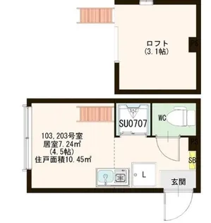 パークハイベリー 東蒲田【2階】の間取り