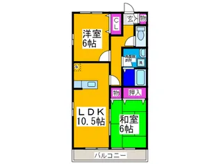 メゾンディジェームN棟【1階】の間取り