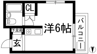 ハイツ甲東PART2【3階】の間取り