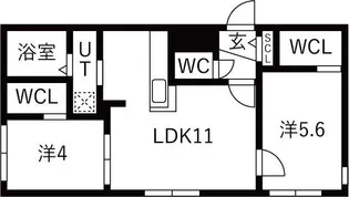 アレグリア本郷通7丁目【2階】の間取り