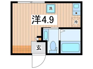 TTプレイス錦糸町【4階】の間取り