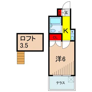 PARIS KAMEARI【1階】の間取り