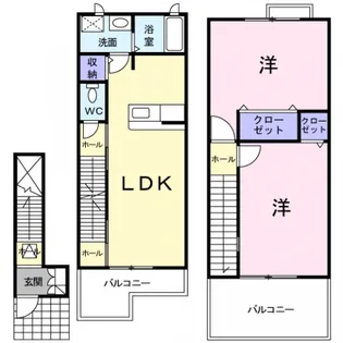 レジデンス淀川【2階】の間取り
