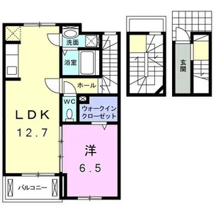 ヴィラ デ オーブI【3階】の間取り