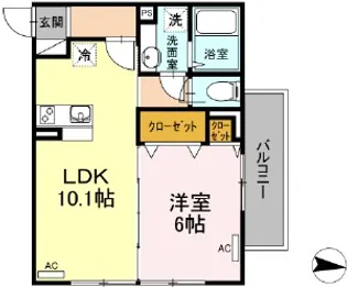 ラウェル大森【3階】の間取り