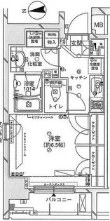 ナビウスプレリア東日本橋【2階】の間取り