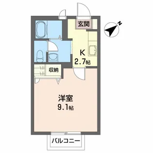 シャーメゾン黒松【2階】の間取り