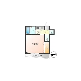 東栄コーポ【1階】の間取り