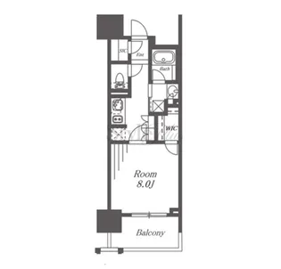 オープンレジデンシア名駅南THE COURT【3階】の間取り
