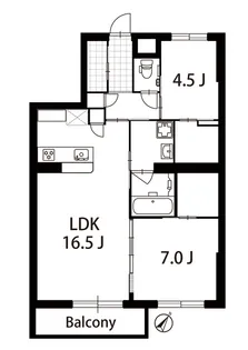 ヴェスタ駒沢【1階】の間取り
