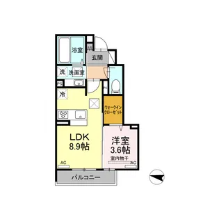 グランフォレMI【1階】の間取り