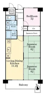 エクレール郡山弐番館【7階】の間取り