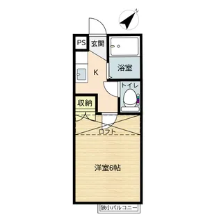 フラッツちゃちゃ2【2階】の間取り