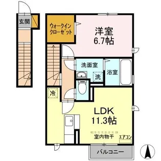 Mille graine(ミルグレーヌ)A【1階】の間取り