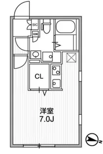 クアドール中野坂上【quador中野坂上】【3階】の間取り