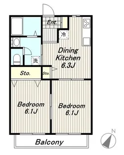 メゾンシエナ【1階】の間取り