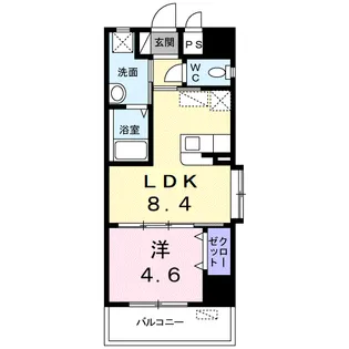 西武門みーちハウス【5階】の間取り