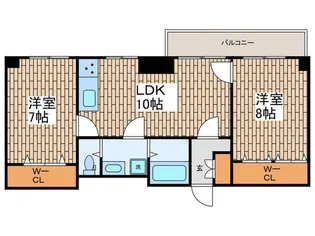 玉川台スカイマンション【5階】の間取り