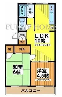 ブラウンハイツ【3階】の間取り