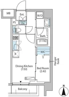 中野新橋レジデンス【4階】の間取り