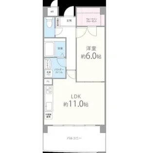 ポエム夢咲【5階】の間取り