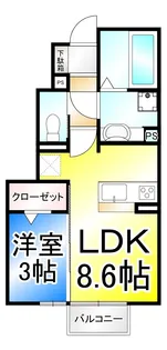 メゾン ナカザワ II【1階】の間取り