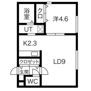 グランスクエアII【4階】の間取り