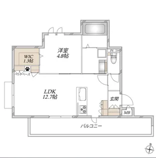 【ヘーベルメゾン】Maison de Rapport【2階】の間取り