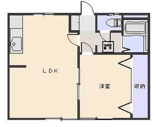 エコーハイツII【1階】の間取り