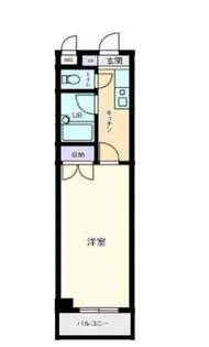 グローリーパレスA【1階】の間取り