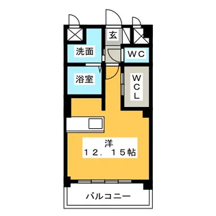 プレミアムキャッスル野並【1階】の間取り