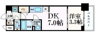 プレサンス THE KYOTO 東福寺WEST【5階】の間取り
