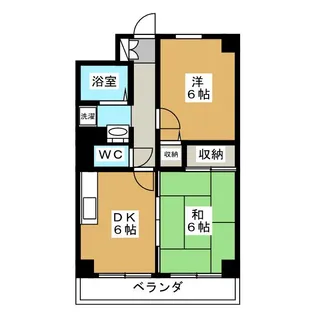 シャンブル西葛西【4階】の間取り