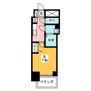 プレサンス上前津フィット【12階】の間取り