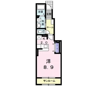 クレメントハウス【1階】の間取り