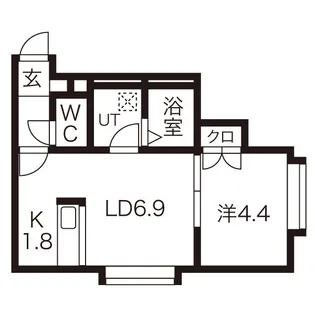 ヴィラージュ手稲本町【2階】の間取り