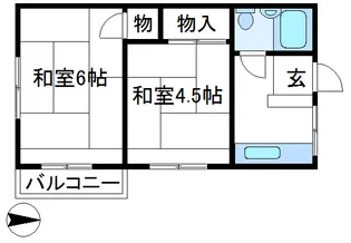 メゾンドソレイユ【2階】の間取り