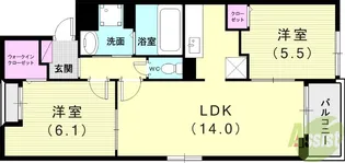 マカニカイ江井島【3階】の間取り