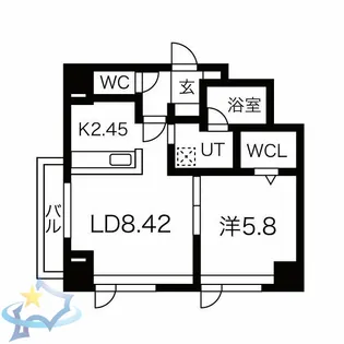桂和レジデンス裏参道【7階】の間取り