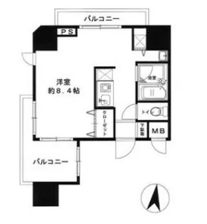コリーヌ代官山【6階】の間取り