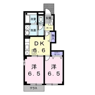フォンテーヌ【1階】の間取り