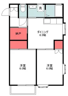ハピネスハイム【2階】の間取り