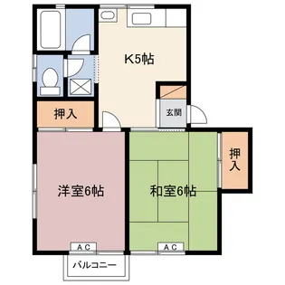 たつきハイムF【2階】の間取り