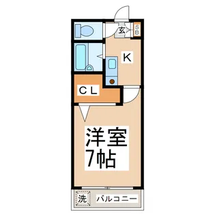 プロムナード京町台【6階】の間取り