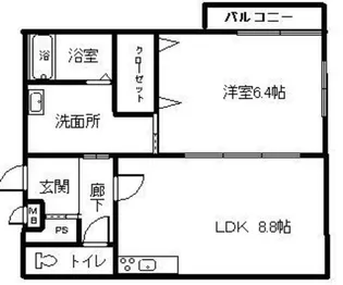 クルゼイロ旭町【3階】の間取り