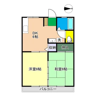 コーポ新田【1階】の間取り