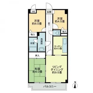 スカール西条【4階】の間取り