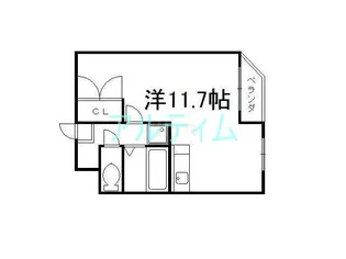 AdessoPozzo烏丸六条【4階】の間取り